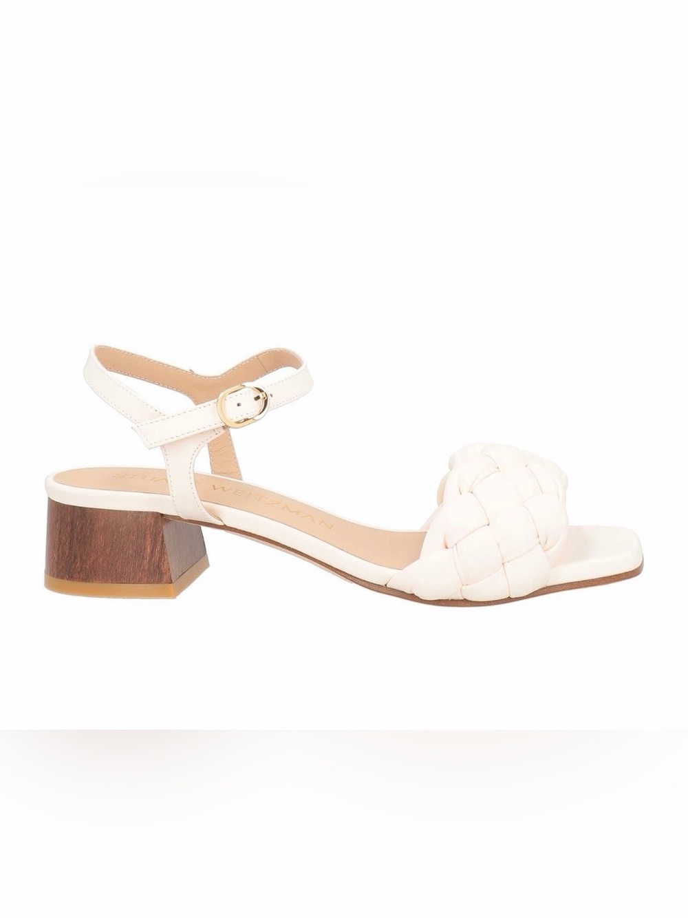 NEW! Stuart Weitzman Ivory Braida 35mm Sandals